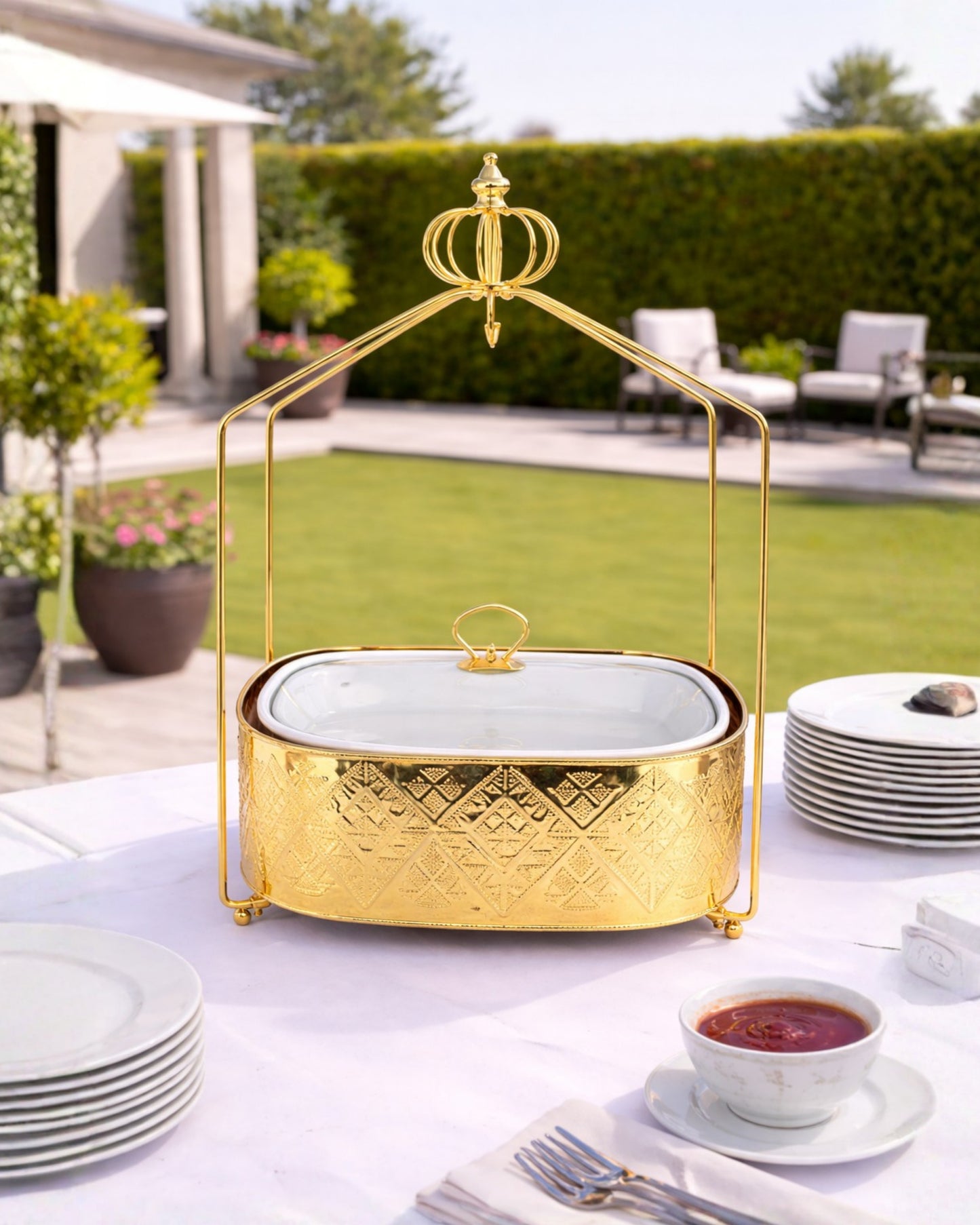 Red Home Luxury Gold Style Buffet CA111G