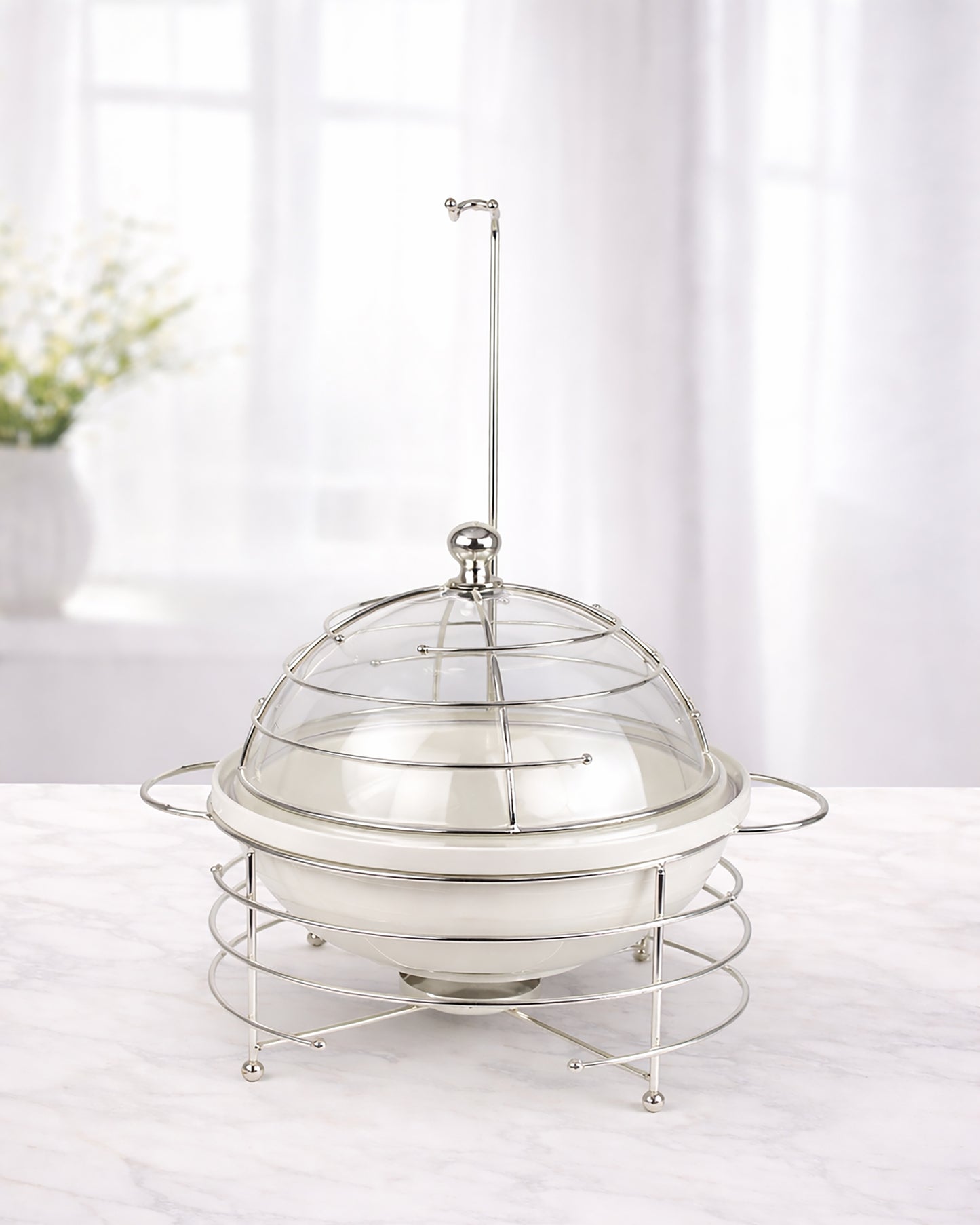 Red Home Ceramic & Metal Serving Buffet CI2011S