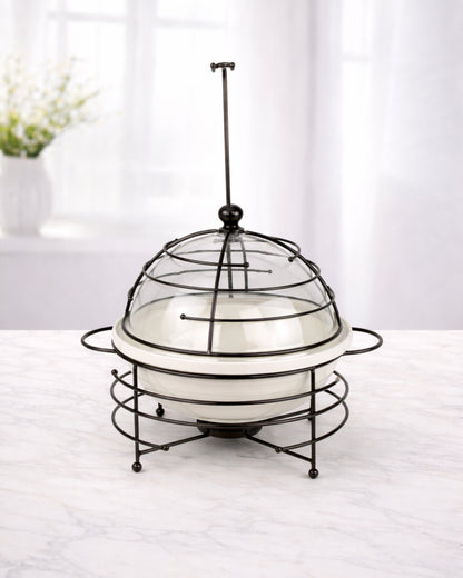 Red Home Ceramic & Metal Serving Buffet CI2011B