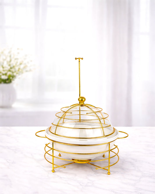 Red Home Ceramic & Metal Serving Buffet CI2011G