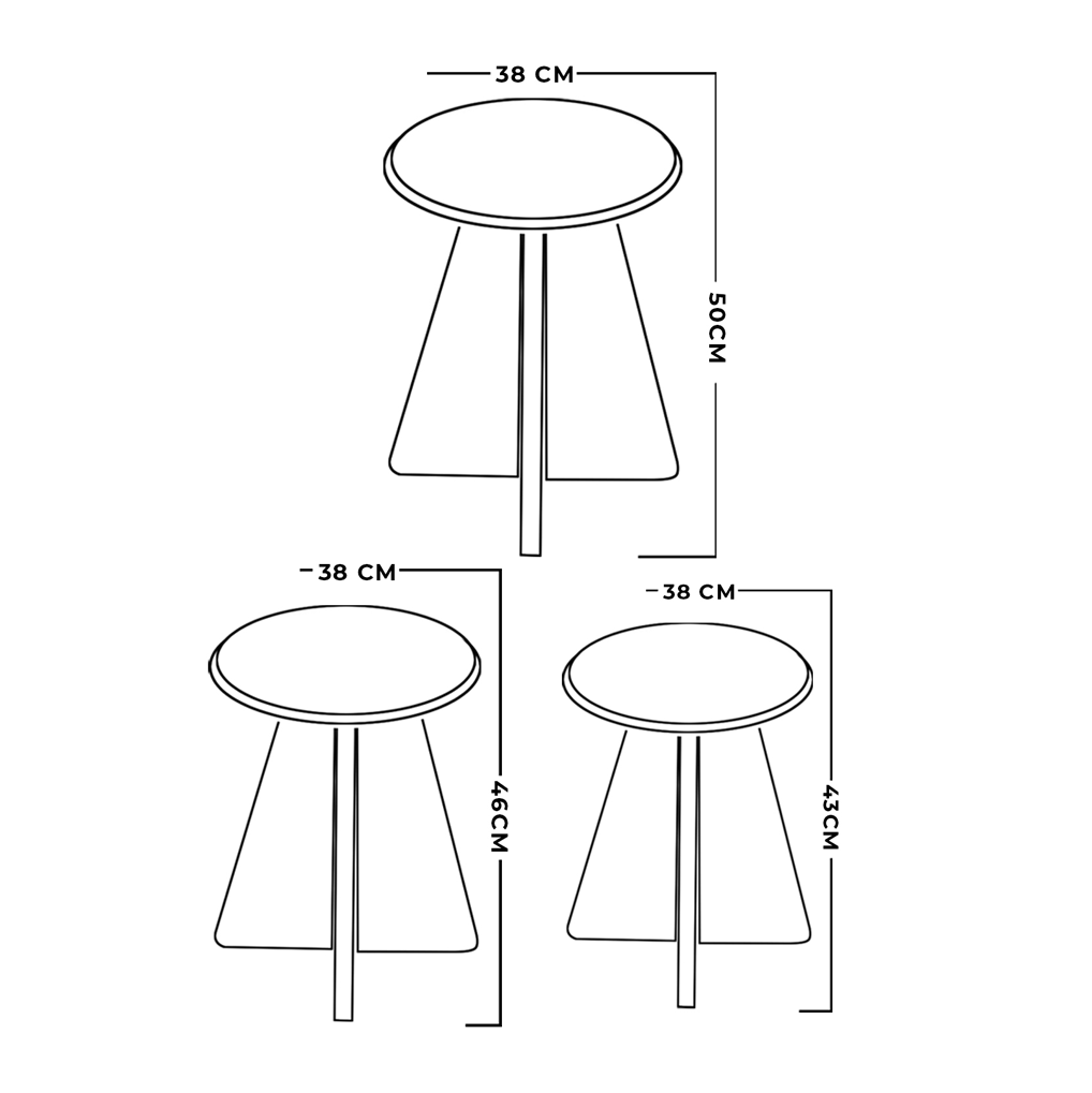 Eco Round Living room & Coffee Table Set EP-08
