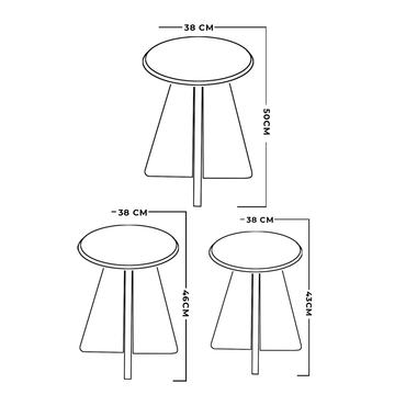 Eco Round Living room & Coffee Table Set EP-27