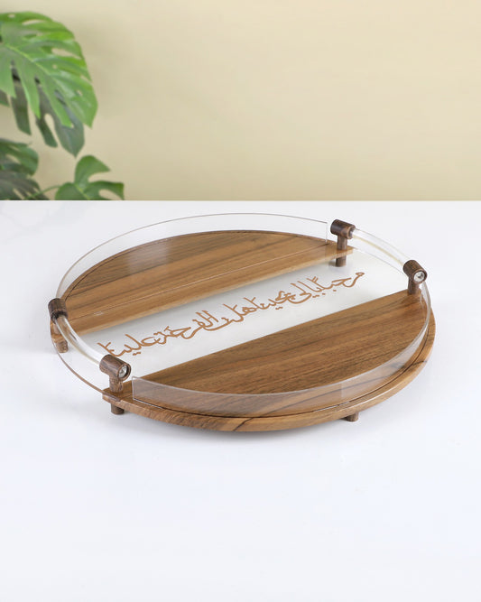 Serving Tray Wooden and Acrylic -MY2101