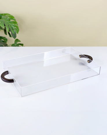 Serving Tray Wooden and Acrylic -MY2113