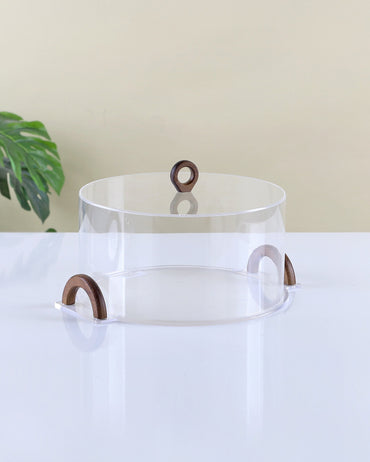 Serving Tray Wooden and Acrylic -MY2123
