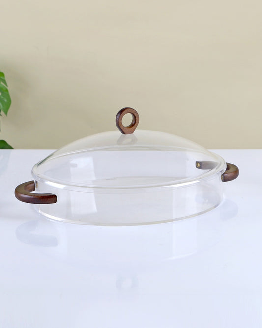 Serving Tray Wooden and Acrylic -My2119