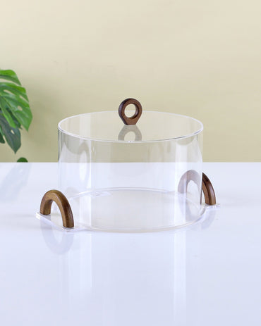 Serving Tray Wooden and Acrylic -MY2122