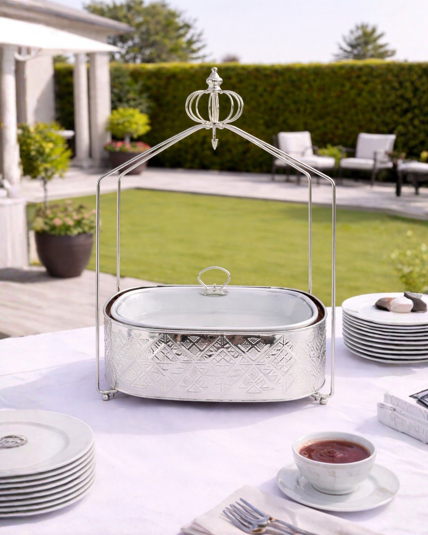 Red Home Luxury Silver Style Buffet CA112S